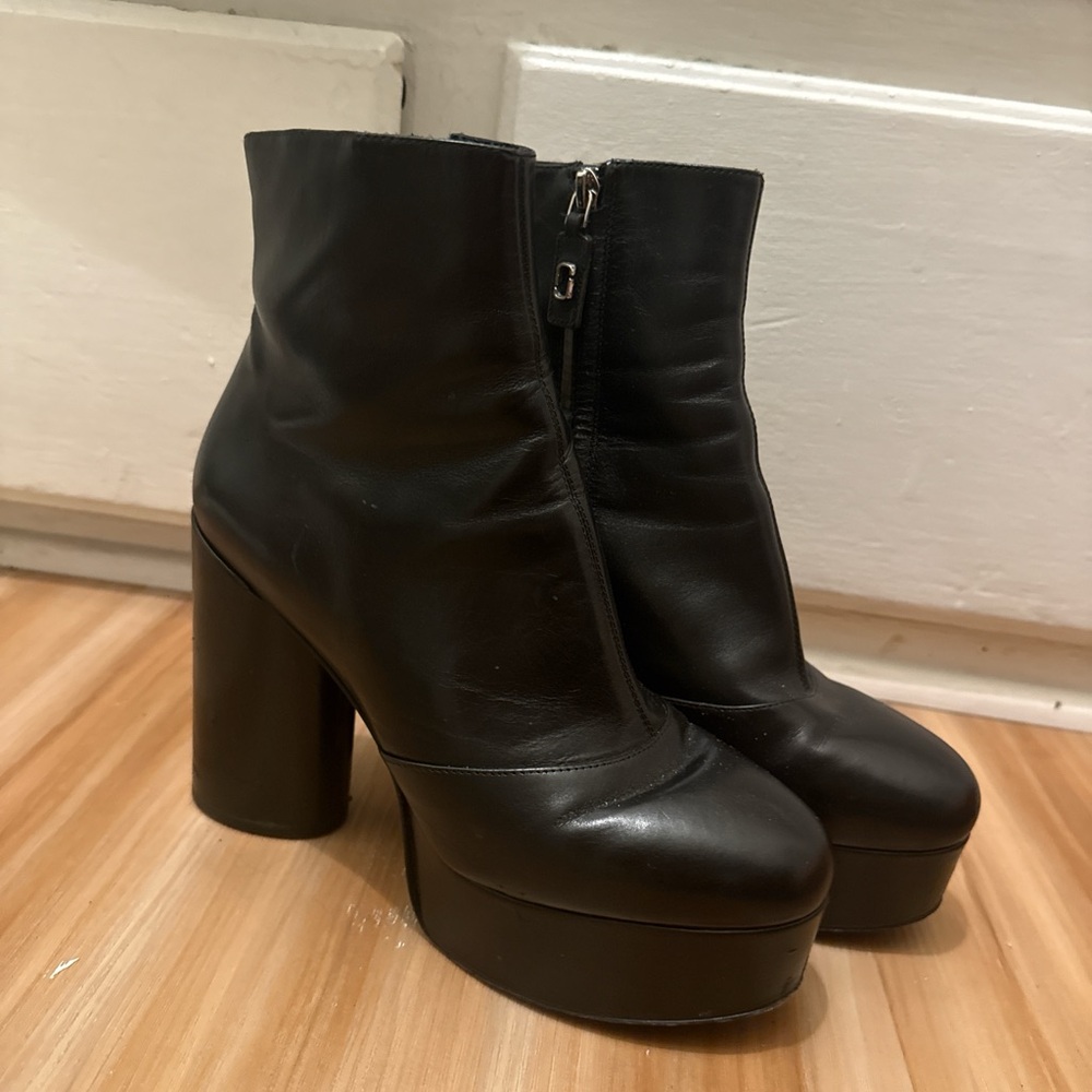 Black Marc Jacobs Platform Ankle Boots